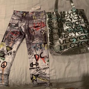 NWT girls 16 SoulCycle Terez leggings